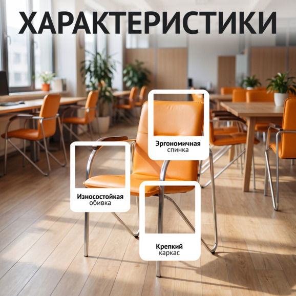 Стул Самба, цвет апельсин Стул Самба, цвет апельсин - фото 2