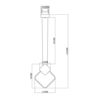 Светодиодный подвесной светильник V5025-3PL Store