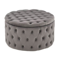 Настоящее фото товара Пуф Root, серый, произведённого компанией ChiedoCover