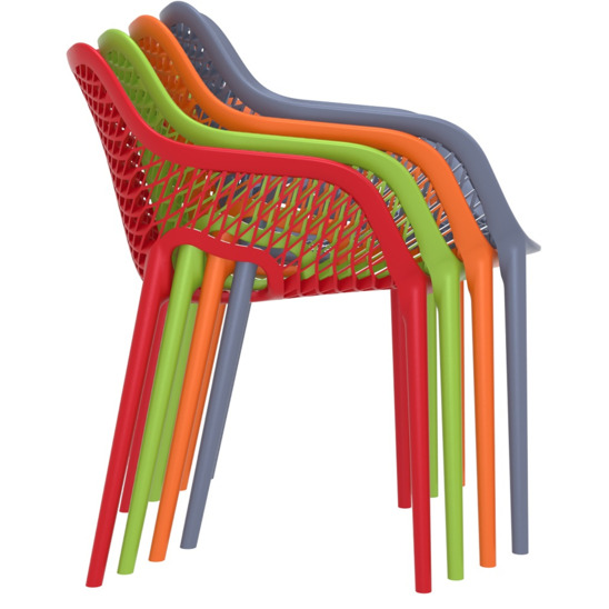 Кресло пластиковое Air XL, серое - фото 3