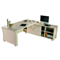 Настоящее фото товара Письменный стол с модулем Инвернесс, 180 x 205 см, произведённого компанией ChiedoCover