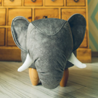 Пуфик Слон без крышки, темно-серый