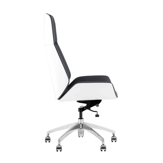 Кресло руководителя TopChairs Crown SN, серо-голубой, белый - фото 2