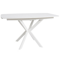 Настоящее фото товара Обеденный стол Decorum раздвижной, белый, произведённого компанией ChiedoCover