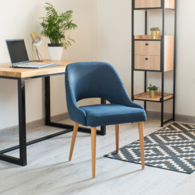 Фотография в интерьере товара Стул Мила, ткань Cashmere 16 blue, ножки лак от компании ChiedoCover.