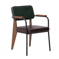 Настоящее фото товара Стул Микс, сиденье экокожа Манго 3003, спинка экокожа Манго 8963, ножки бук морилка светлый орех, произведённого компанией ChiedoCover