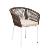 Фотография товара Стул Марсель плетеный из роупа, коричневый от компании ChiedoCover.