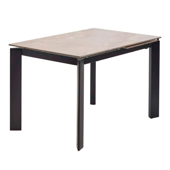 Стол corner 120, gloss amber jade solid ceramic, black - фото 2