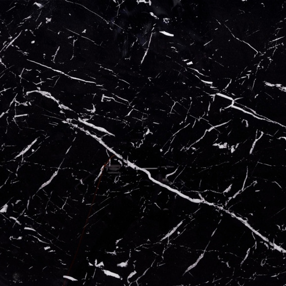 Стол раскладной Chord, черный мрамор, ножки черные - фото 7