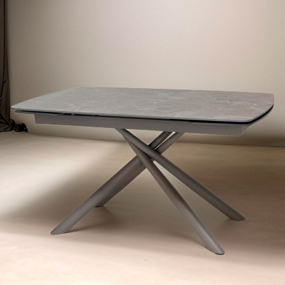 Стол RIVOLI 140 MATT LATTE STONE SOLID CERAMIC / TAUPE - фото 13