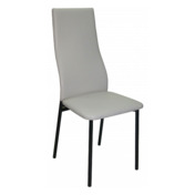 Фотография товара Стул Lima, ножки черные, серая экокожа от компании ChiedoCover.