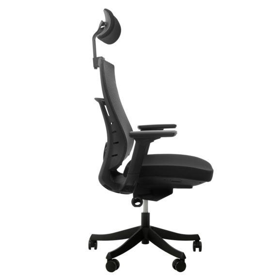 Офисное поворотное кресло Sparx ft-5 raze black / black, mesh / fabric, черный - фото 2