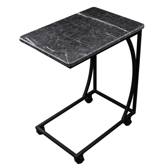 Приставной столик Финика M Торос черный с изгибом - фото 2