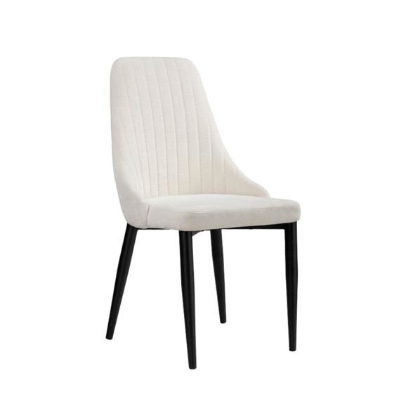 Стул на металлокаркасе Kora white / black - фото 1