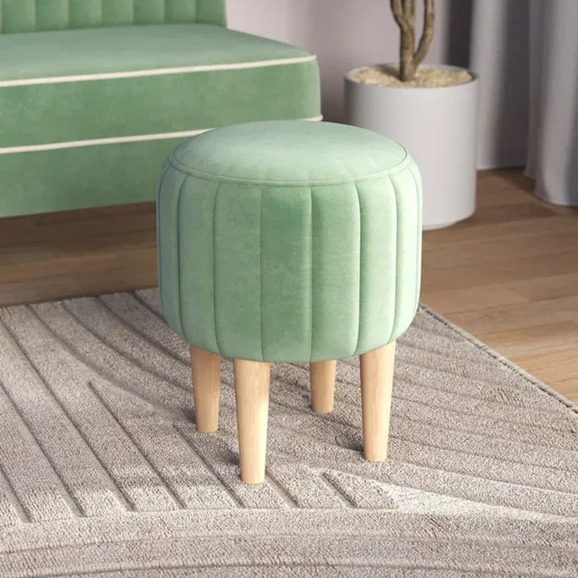 Пуф Ноотропик, круглый, оливковый - фото 2