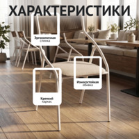 Фотография Стул Чиедо, сиденье рогожка Малмо нью 08, спинка кофе, каркас белый матовый Фотография товара Стул Чиедо, сиденье рогожка Малмо нью 08, спинка кофе, каркас белый матовый от компании ChiedoCover.