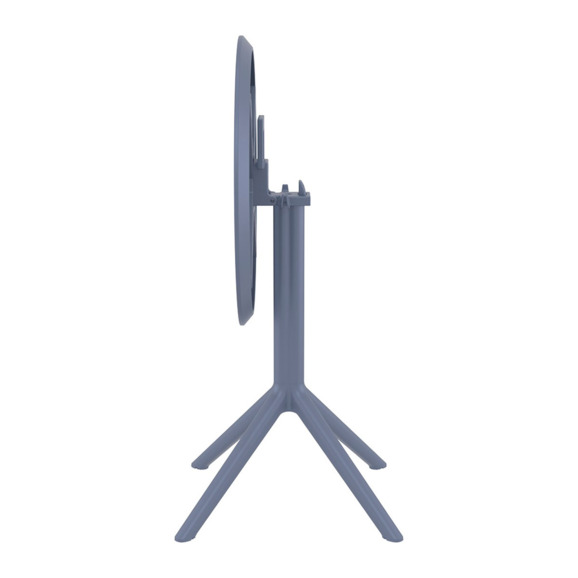 Стол пластиковый складной Sky Folding Table Ø60, темно-серый - фото 8