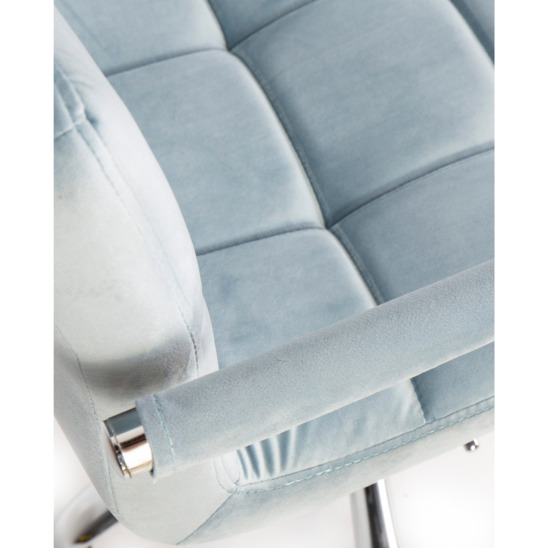 Офисное кресло Таварес, пудрово-голубой велюр - фото 4