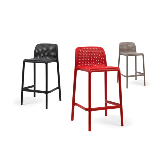 Стул пластиковый барный Bard mini, антрацит - фото 2