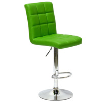 Настоящее фото товара Барный стул Лагер, зеленая кожа, произведённого компанией ChiedoCover
