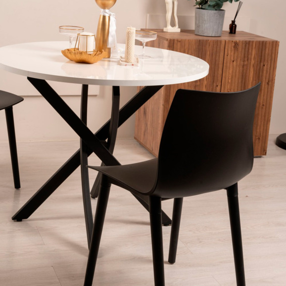 Стул Rune, черный, черные ножки - фото 4