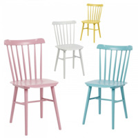 Настоящее фото товара Комплект Такер, 4 стула розовый, голубой, белый, желтый, произведённого компанией ChiedoCover