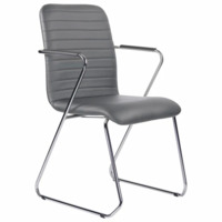 Фотография Кресло для приемных и переговорных Cantata, темно-серый от производителя ChiedoCover, картинка продукции, реальное фото товара Настоящее фото товара Кресло для приемных и переговорных Cantata, темно-серый, произведённого компанией ChiedoCover