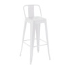 Стул Tolix со спинкой барный, белый Стул Tolix со спинкой барный, белый