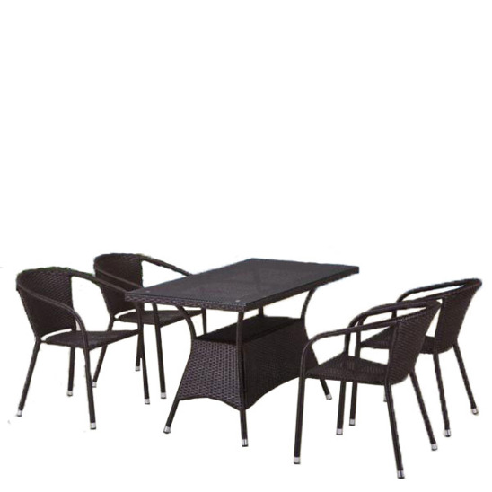 Комплект мебели Спринг, brown, 4 стула - фото 1
