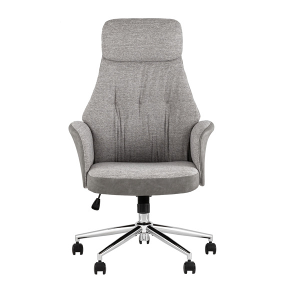 Кресло офисное Neo, светло-серый, экокожа, ткань Кресло офисное Neo, светло-серый, экокожа, ткань - фото 2