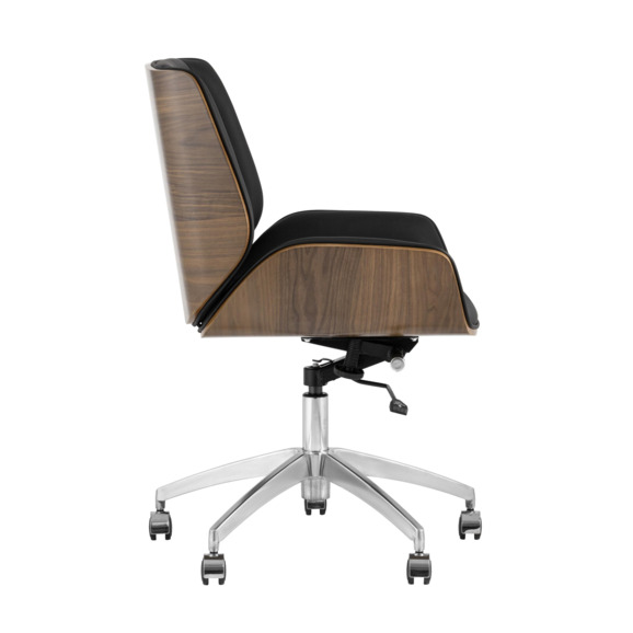 Кресло офисное TopChairs Crown черное/коричневое - фото 3