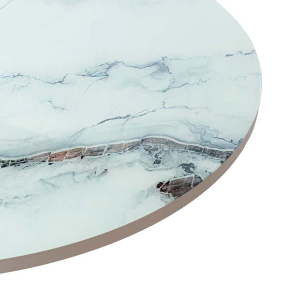 Обеденный стол Plot, белый, мрамор - фото 5