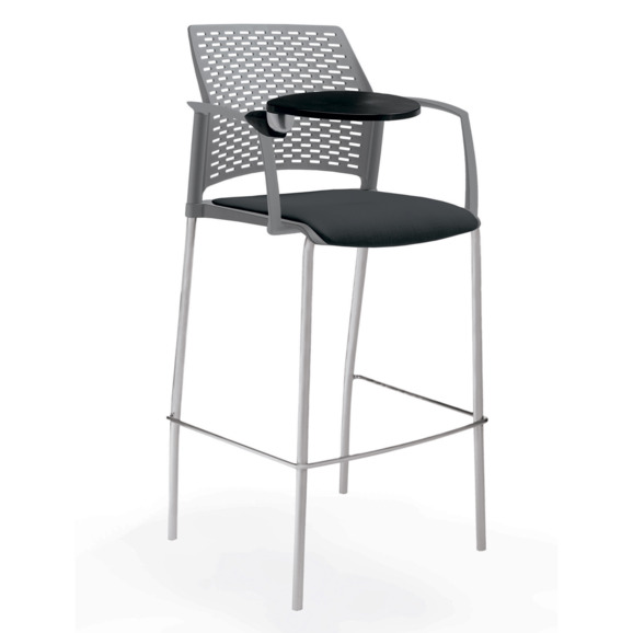 Стул Ревайнд барный с мягким сиденьем и пюпитром, серый Стул Ревайнд барный с мягким сиденьем и пюпитром, серый - фото 3