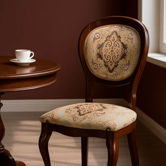 Деревянный стул Adriano 082 вишня / без патины - фото 10