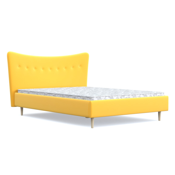 Кровать Финна, Velvet Yellow - фото 3