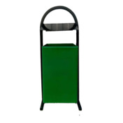 Фотография товара Урна для мусора Эконом с козырьком Рязаночка, зеленый от компании ChiedoCover.