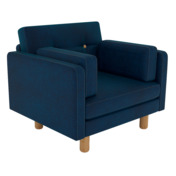 Фотография Кресло Варело, велюр синий Фотография товара Кресло Варело, велюр синий от компании ChiedoCover.