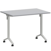 Фотография товара Стол мобильный складной серый, белый, 22 мм, 100*70 от компании ChiedoCover.