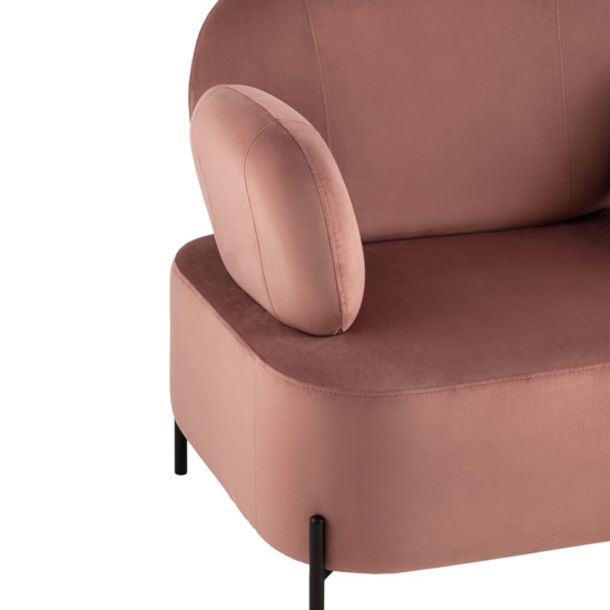 Кресло Кэнди велюр пыльно-розовый - фото 5