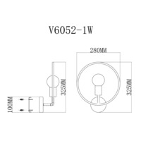 Настенный светильник V6052-1W Sachara