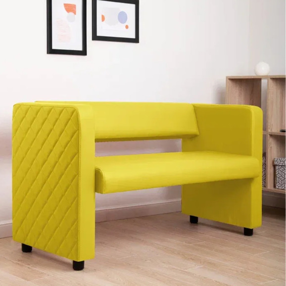 Диван Тепал, экокожа, желтый - фото 5