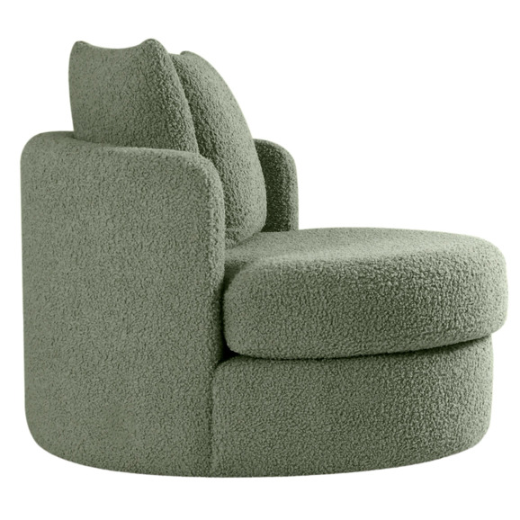 Кресло Forli, светло-зеленый, мех - фото 3