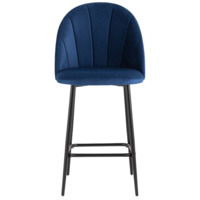 Фотография товара Стул полубарный Логан SN, велюр, синий от компании ChiedoCover.