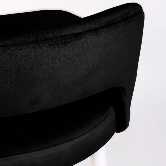 Стул Пиннате, барный, черный, белый, велюр - фото 9