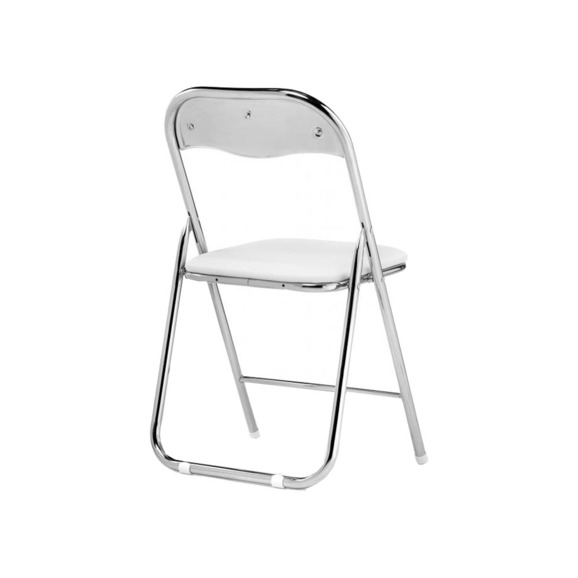 Стул на металлокаркасе Fold 1 складной white / chrome Стул на металлокаркасе Fold 1 складной white / chrome - фото 3