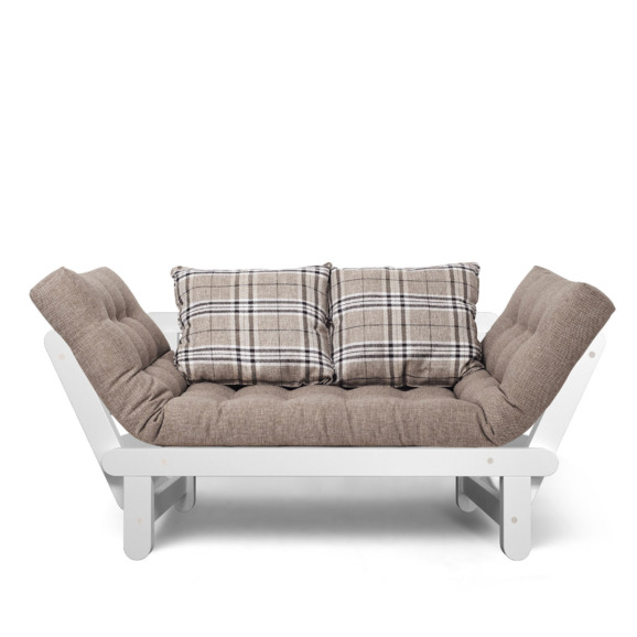 Кушетка Arezzo, textile клетка сосна, Grey - фото 2