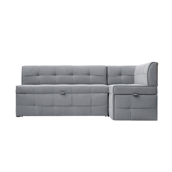 Угловой диван для кухни Атлант Плюс, серый, правый Угловой диван для кухни Атлант Плюс, серый, правый - фото 2