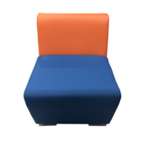 Настоящее фото товара Секция Бальдор одноместная, оранжево-синяя, произведённого компанией ChiedoCover