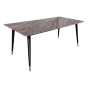 Фотография товара Стол обеденный Parrot, коричневая керамика, черный от компании ChiedoCover.