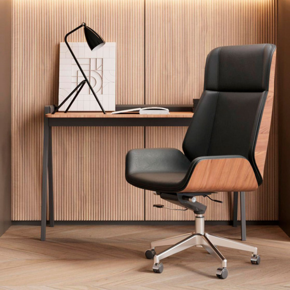 Кресло руководителя TopChairs Crown SN черный - фото 4